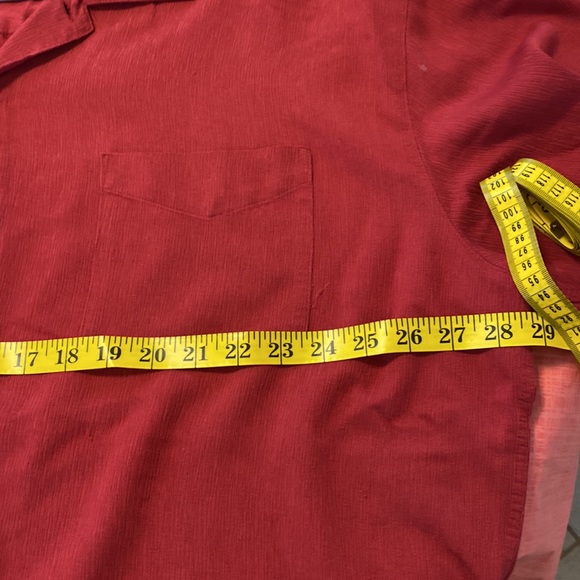 Red button up shirt - Picture 3 of 4